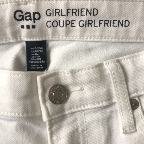Gap White Girlfriend Jeans - Picture 3 of 5